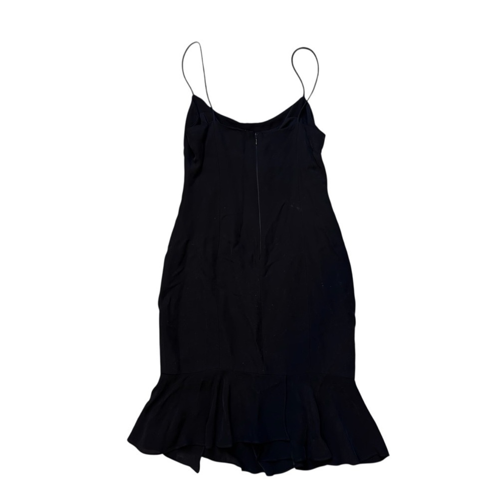 Milly Black Slip Cocktail Dress with Mermaid Hem Size 2 - Picture 4 of 16